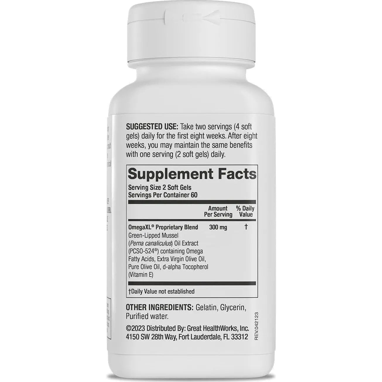New Omega XL 120 Capsules Gluten Free Green Lipped Mussel Omega 3 - Project New Hope New York Inc
