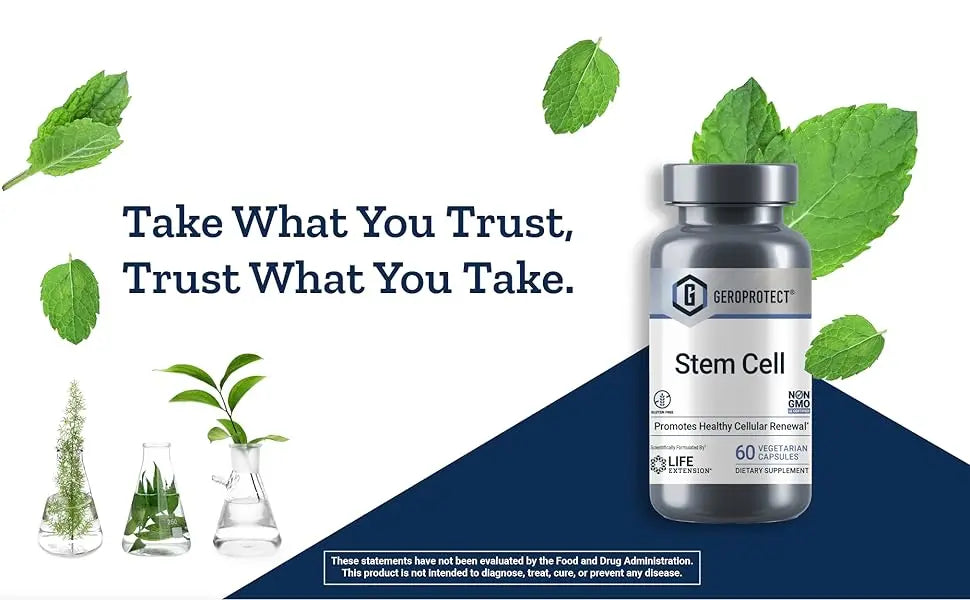 Geroprotect Stem Cell 60 Vcaps x 4 PK. Cellular Renewal Supplements - Project New Hope New York Inc