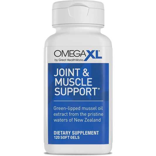 New Omega XL 120 Capsules Gluten Free Green Lipped Mussel  Omega 3 - Project New Hope New York Inc