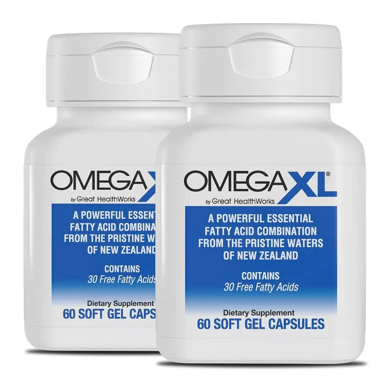 OmegaXL 120 Softgels (60 x 2 Pack) & VitaminXL D3 High Potency Daily Vitamin D 5000 IU 125mcg(30 Softgels) - Project New Hope New York Inc