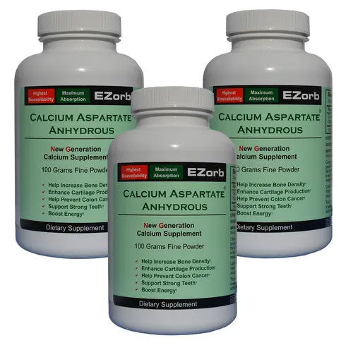 EZorb Calcium (3 Powder) Absorbs 92%, Bone Spurs Osteoporosis Arthritis Save 7% - Project New Hope New York Inc