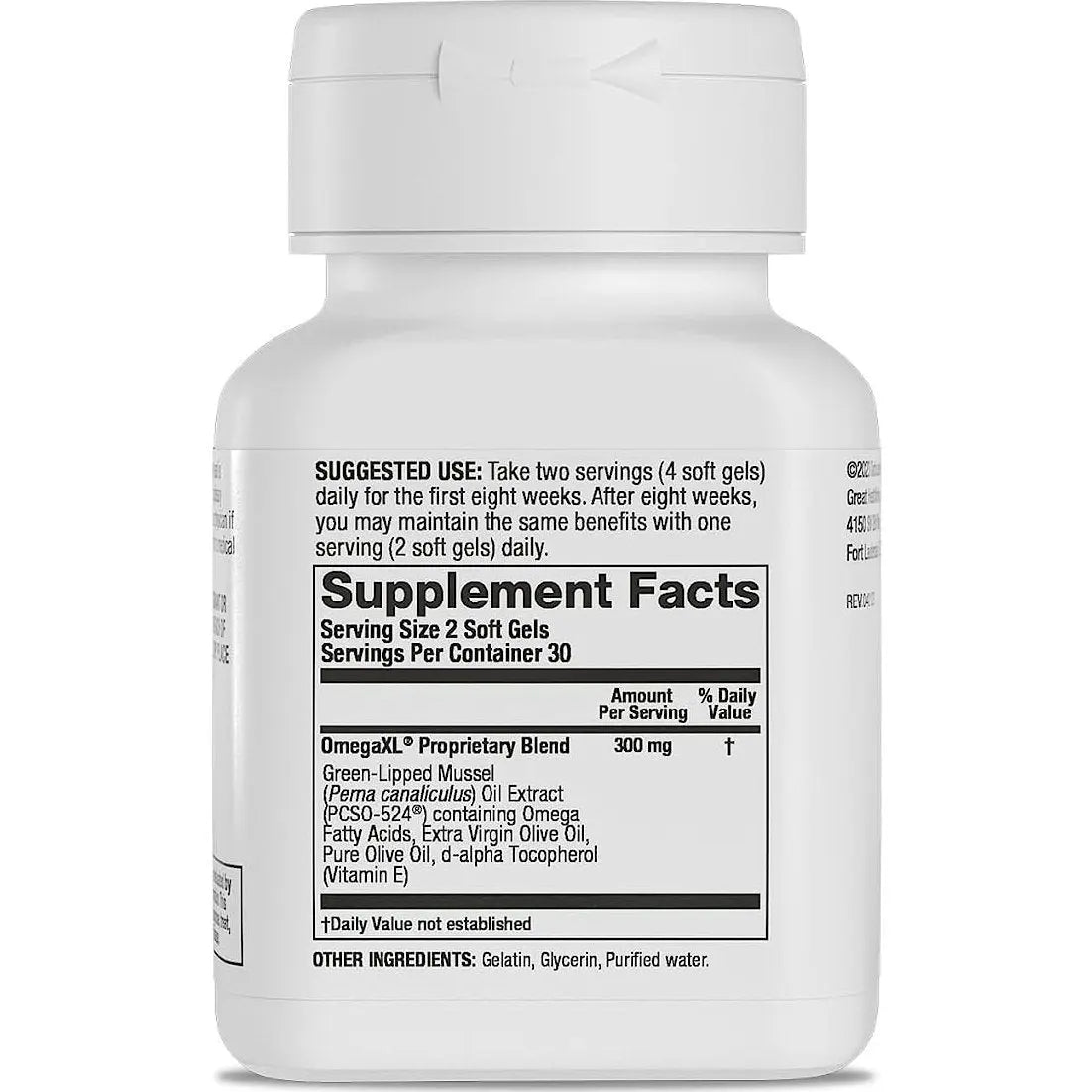 New Omega XL 120 Capsules Gluten Free Green Lipped Mussel Omega 3 (60 count x 2 Box) - Project New Hope New York Inc