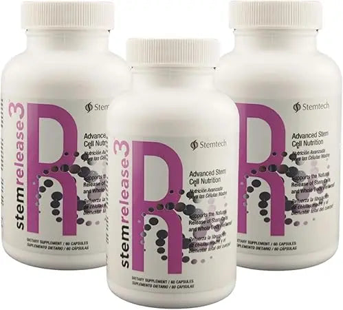 Stemtech Stemrelease3 Advanced Stem Cell Nutrition Supplement - Pack of 3 Bottle - Project New Hope New York Inc