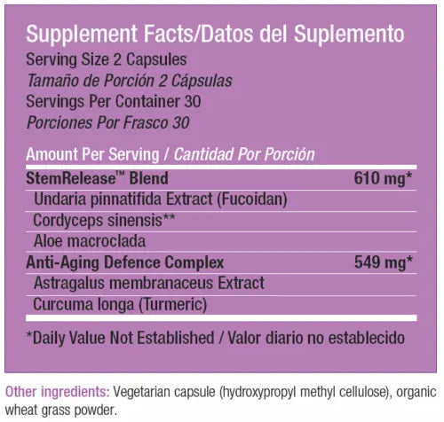 Stemtech Stemrelease3 Advanced Stem Cell Nutrition Supplement - Pack of 3 Bottle - Project New Hope New York Inc
